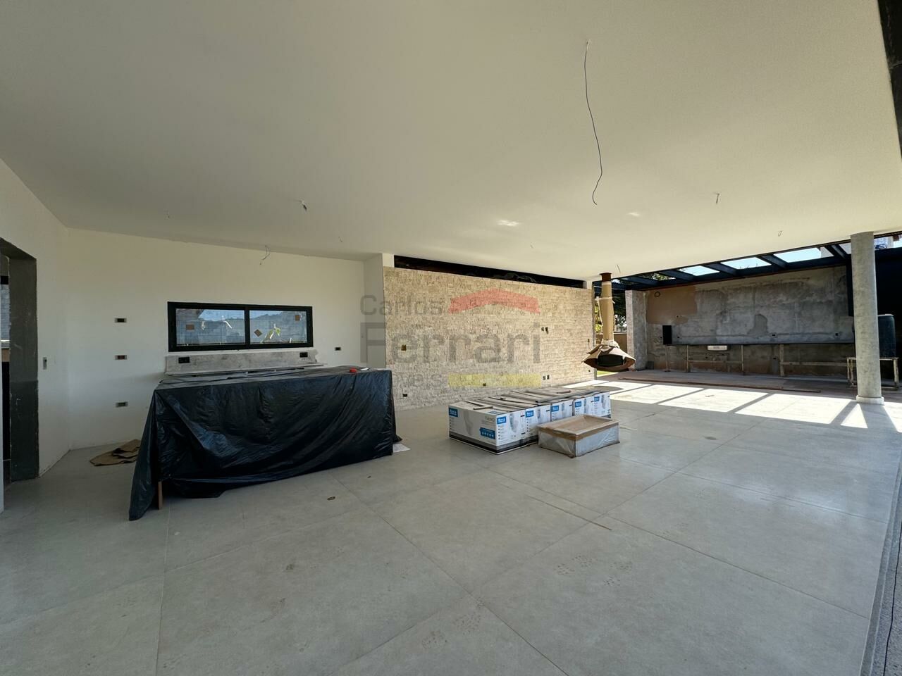 living integrado à cozinha